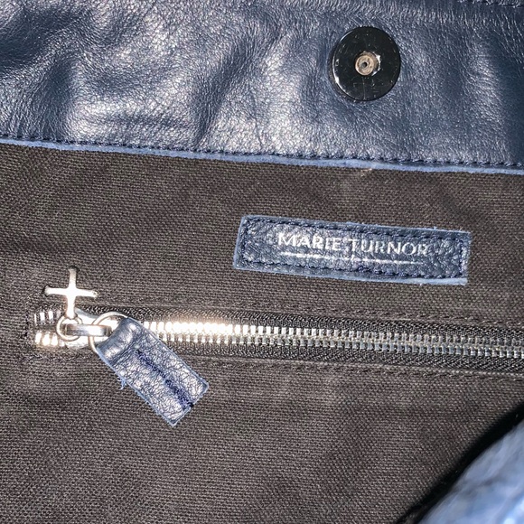 Marie Turnor Spacious The Ruffle Suede Leather Shoulder Bag - Picture 8 of 12